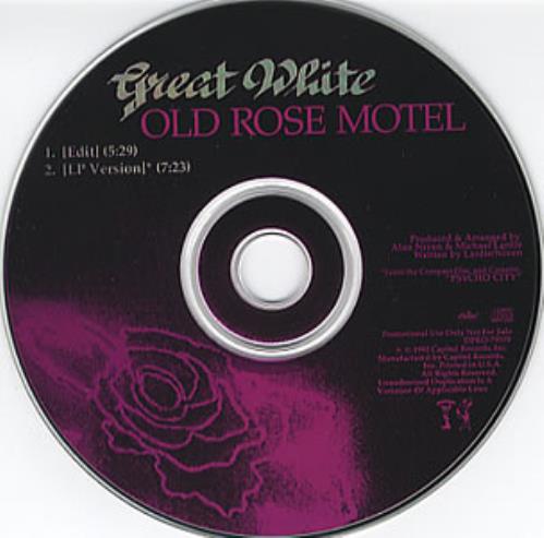 Great White Old Rose Motel CD single (CD5 / 5") US G-WC5OL351815