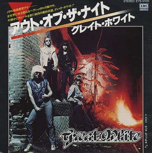 Great White Out Of The Night 7" vinyl single (7 inch record / 45) Japanese G-W07OU379190