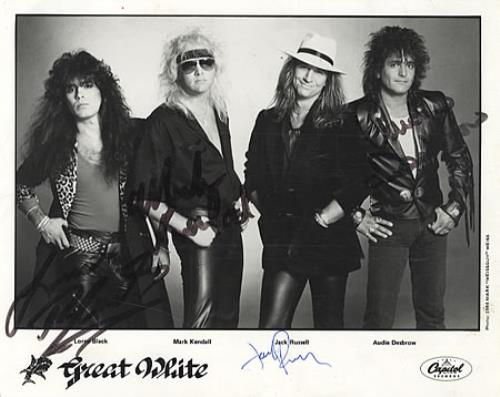 Great White Signed Photograph photograph US G-WPHSI336022