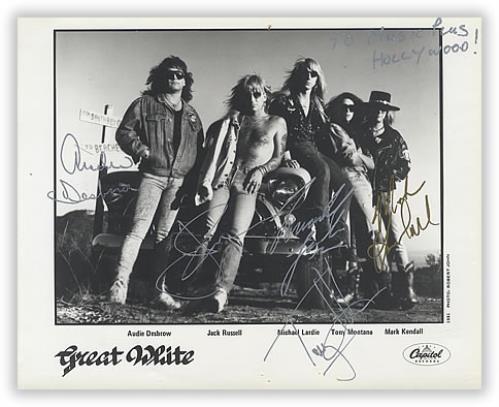Great White Signed Photograph photograph US G-WPHSI390176