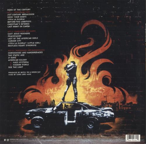 Green Day 21st Century Breakdown 2-LP vinyl record set (Double LP Album) US GRN2LST868157