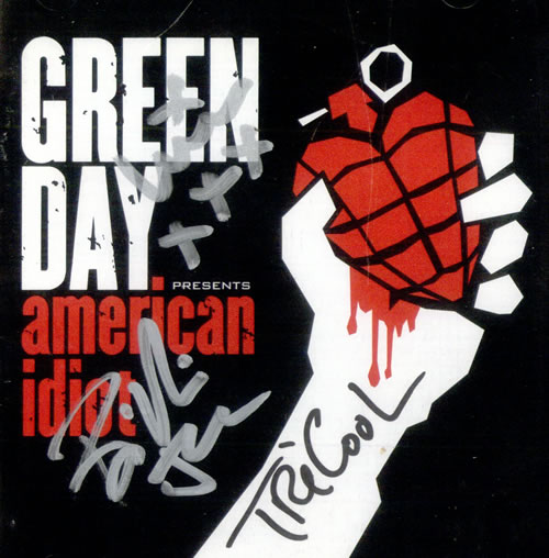 Green Day American Idiot - Autographed Booklet memorabilia US GRNMMAM501940