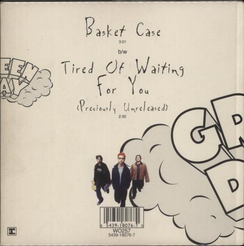 Green Day Basket Case - Green Vinyl 7" vinyl single (7 inch record / 45) UK GRN07BA73006
