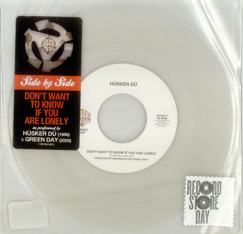Green Day Don't Want To Know If You Are Lonley - Clear Vinyl 7" vinyl single (7 inch record / 45) US GRN07DO547771