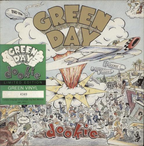 Green Day Dookie - Green Vinyl - VG vinyl LP album (LP record) German GRNLPDO877208