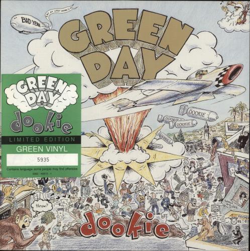 Green Day Dookie - Green Vinyl vinyl LP album (LP record) German GRNLPDO775273