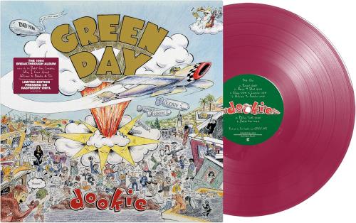 Green Day Dookie - Raspberry Vinyl - Sealed vinyl LP album (LP record) UK GRNLPDO876211