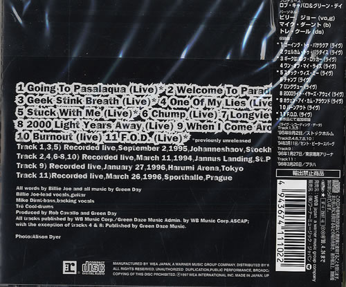 Green Day Foot In Mouth CD album (CDLP) Japanese GRNCDFO81860