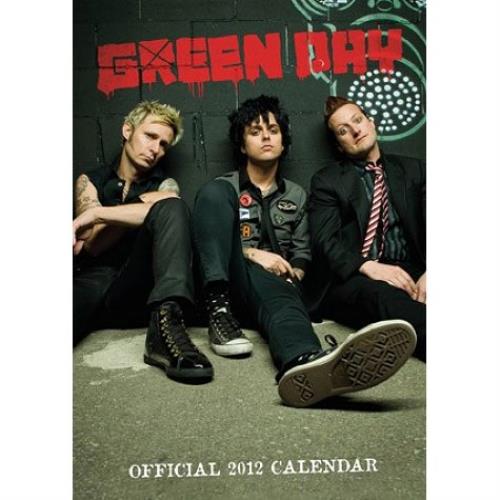 Green Day Official Calendar 2012 calendar UK GRNCAOF546761