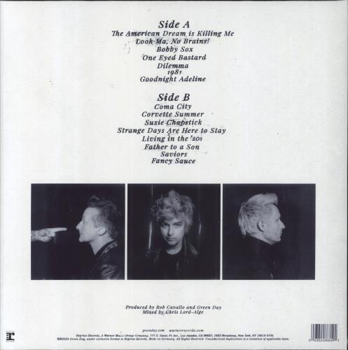 Green Day Saviors - 180 Gram Vinyl + Poster - Sealed vinyl LP album (LP record) UK GRNLPSA832845