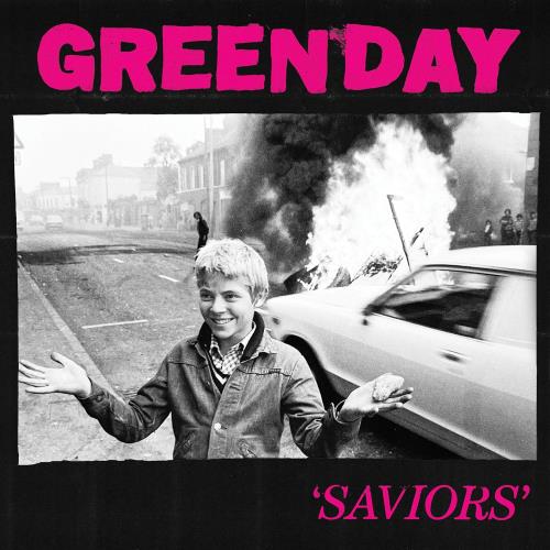 Green Day Saviors - Pink & Black Marbled Vinyl - Sealed vinyl LP album (LP record) UK GRNLPSA827991