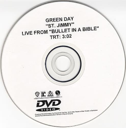 Green Day St. Jimmy promo DVD-R US GRNDRST358704
