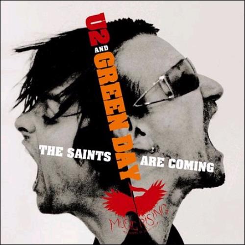 Green Day The Saints Are Coming 7" vinyl single (7 inch record / 45) UK GRN07TH377281