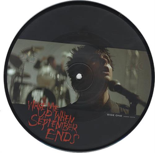 Green Day Wake Me Up When September Ends - Fully Autographed! 7" vinyl picture disc (7 inch picture disc single) UK GRN7PWA332451