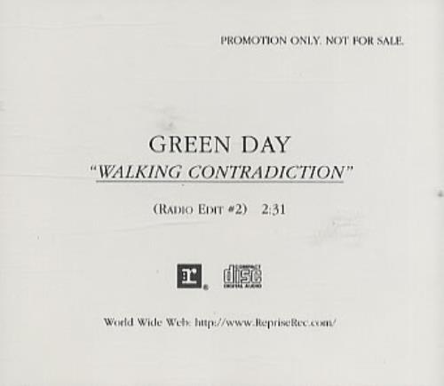 Green Day Walking Contradiction CD single (CD5 / 5") US GRNC5WA69142