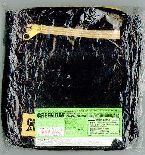 Green Day Warning + CD Carry Pouch CD album (CDLP) Japanese GRNCDWA515250