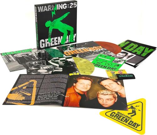 Green Day Warning - Super Deluxe 5-LP Edition - Coloured Vinyl + Warning Sign - Sealed Vinyl Box Set UK GRNVXWA879839