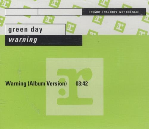 Green Day Warning CD single (CD5 / 5") German GRNC5WA170864