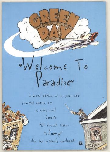 Green Day Welcome To Paradise - Display display UK GRNDIWE41746