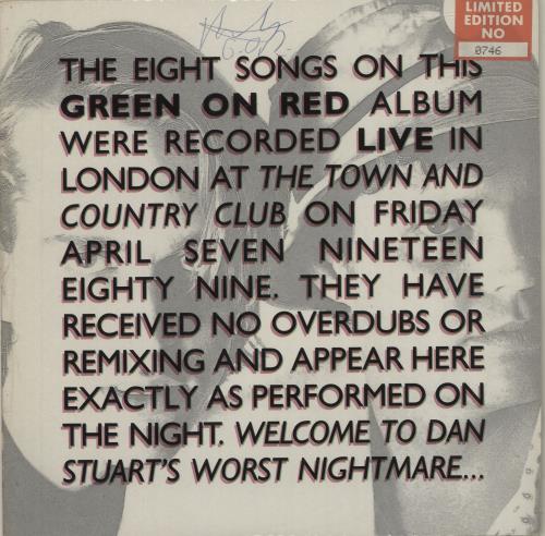 Green On Red Live 10" vinyl single (10 inch record) UK GRO10LI684705