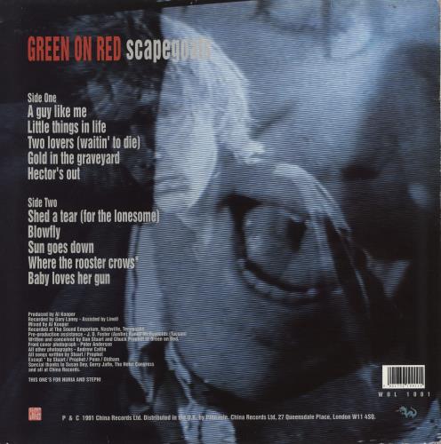 Green On Red Scapegoats - EX vinyl LP album (LP record) UK GROLPSC769169