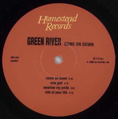 Green River Come On Down 12" vinyl single (12 inch record / Maxi-single) US GRE12CO601562