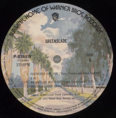 Greenslade Greenslade vinyl LP album (LP record) Japanese GSDLPGR882806