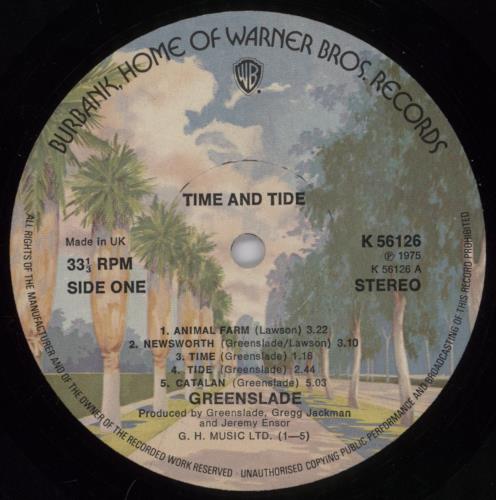 Greenslade Time And Tide - EX vinyl LP album (LP record) UK GSDLPTI142862