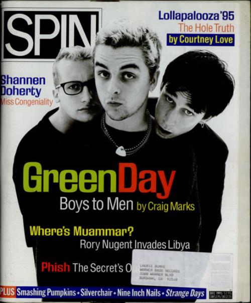 Green Day Spin US magazine (518836) DECEMBER 1995