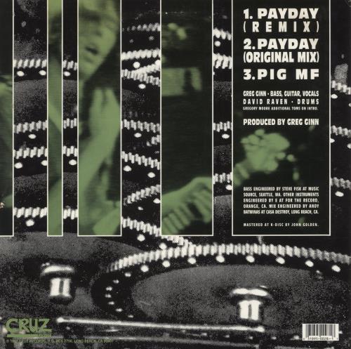 Greg Ginn Payday 12" vinyl single (12 inch record / Maxi-single) US GYF12PA877736