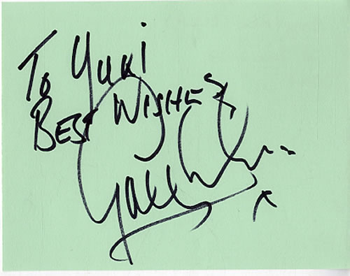 Greg Lake Page From An Autograph Book memorabilia UK GLKMMPA606868