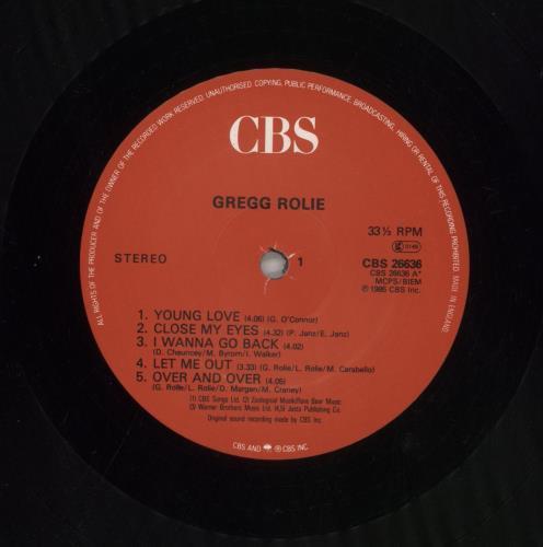 Gregg Rolie Gregg Rolie vinyl LP album (LP record) UK GGGLPGR508426