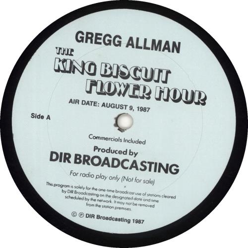 Gregg Allman The King Biscuit Flower Hour US 2LP vinyl record set