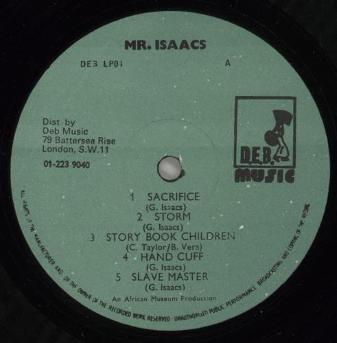 Gregory Isaacs Mr. Isaacs vinyl LP album (LP record) UK GRGLPMR742301
