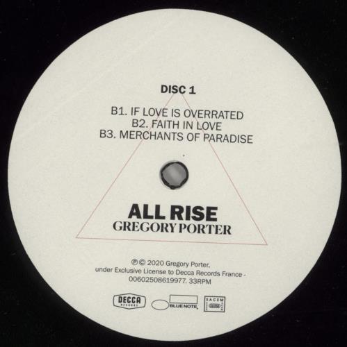 Gregory Porter All Rise 2-LP vinyl record set (Double LP Album) UK GZH2LAL867264