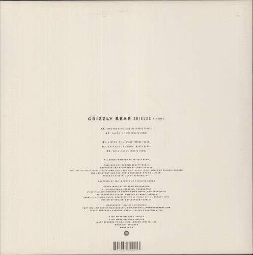Grizzly Bear Shields B-Sides - 180g 12" vinyl single (12 inch record / Maxi-single) UK ZLY12SH865093