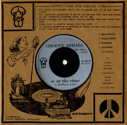 Groove Armada At The River 7" vinyl single (7 inch record / 45) UK GVM07AT553722