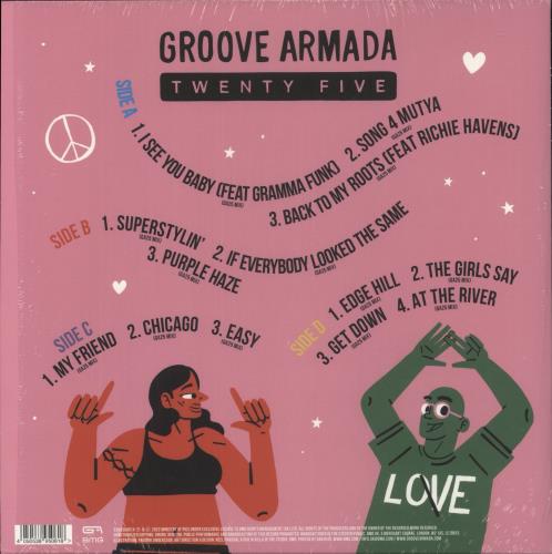 Groove Armada GA25 - 25th Anniversary Edition - Autographed Print 2-LP vinyl record set (Double LP Album) UK GVM2LGA878097