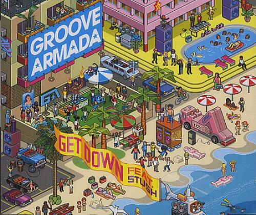 Groove Armada Get Down CD single (CD5 / 5") UK GVMC5GE397664