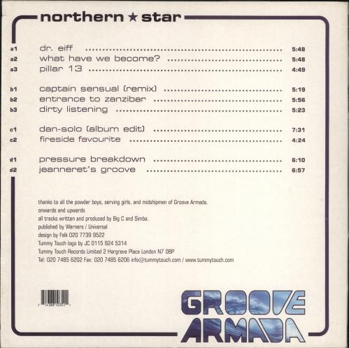 Groove Armada Northern Star 2-LP vinyl record set (Double LP Album) UK GVM2LNO775607