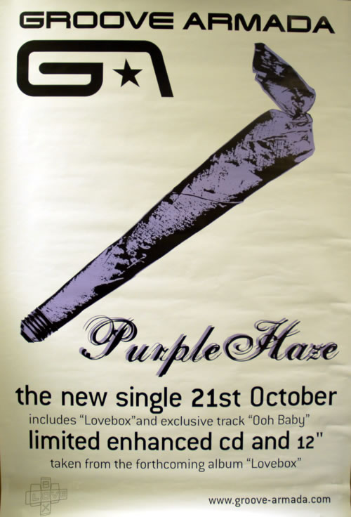 Groove Armada Purple Haze poster UK GVMPOPU624750