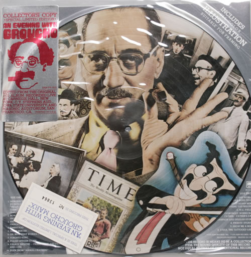 Groucho Marx An Evening With Groucho picture disc LP (vinyl picture disc album) US GMXPDAN549947