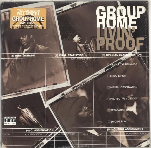 Group Home Livin' Proof - 1st 2-LP vinyl record set (Double LP Album) US Y-Q2LLI712053