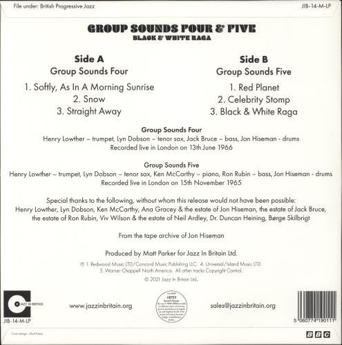Group Sounds Four & Five Black & White Raga vinyl LP album (LP record) UK 993LPBL875821