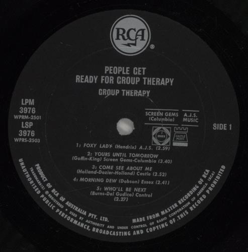 Group Therapy (Psych) People Get Ready For Group Therapy vinyl LP album (LP record) Australian 91TLPPE875495