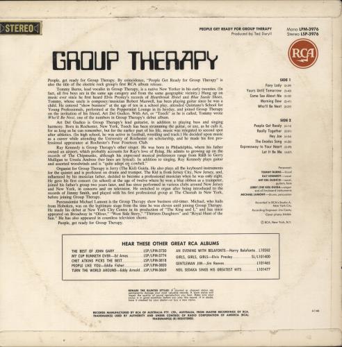 Group Therapy (Psych) People Get Ready For Group Therapy vinyl LP album (LP record) Australian 91TLPPE875495