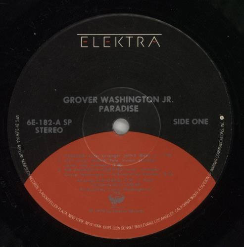 Grover Washington Paradise vinyl LP album (LP record) US GWJLPPA886739