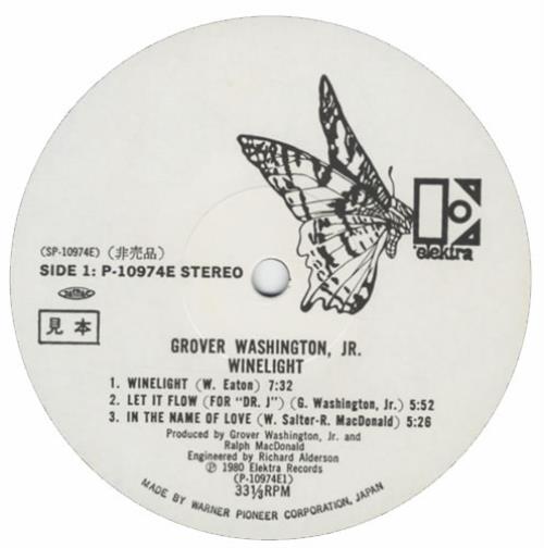 Grover Washington Winelight vinyl LP album (LP record) Japanese GWJLPWI433741