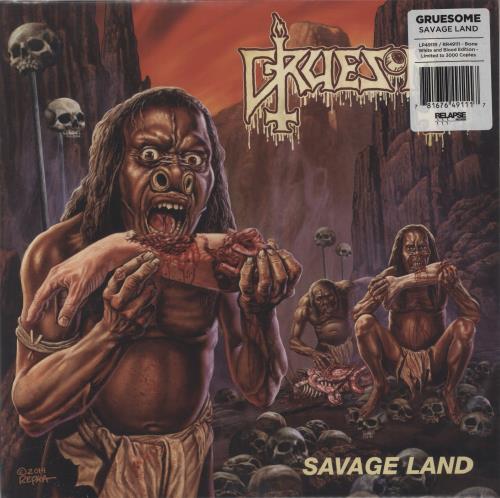 Gruesome Savage Land - Blood And Bone Vinyl vinyl LP album (LP record) US 8RWLPSA845287