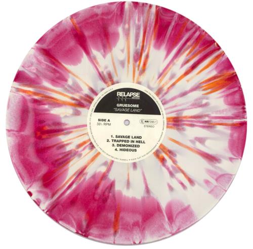 Gruesome Savage Land - Blood And Bone Vinyl vinyl LP album (LP record) US 8RWLPSA845287